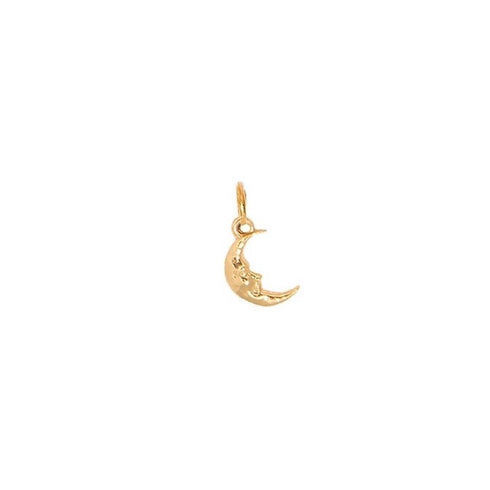 TINY MOON CHARM GOLD